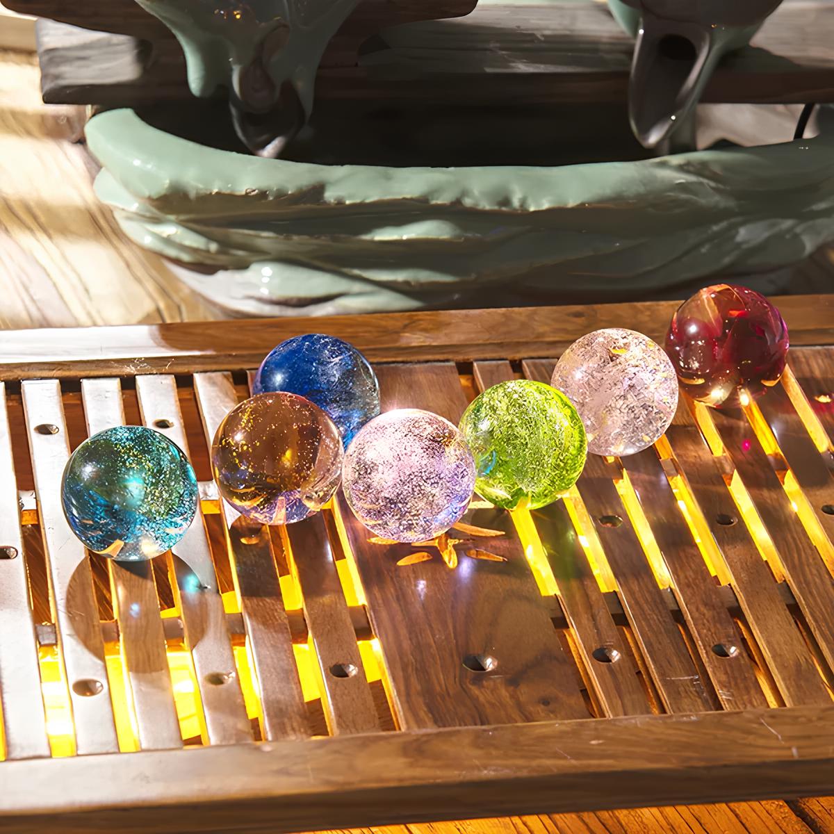 Solar System Crystal Ball LED Lamp