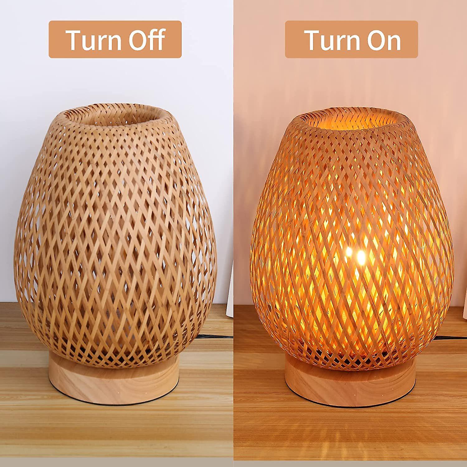 Bamboo Bedside Table Lamp