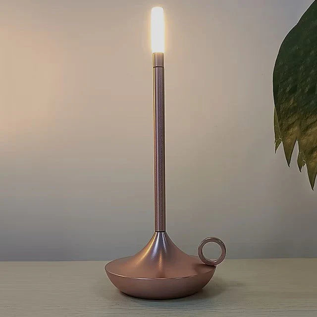 Modern LED Candle Lamp – Rechargeable Ambient Light with Touch Control