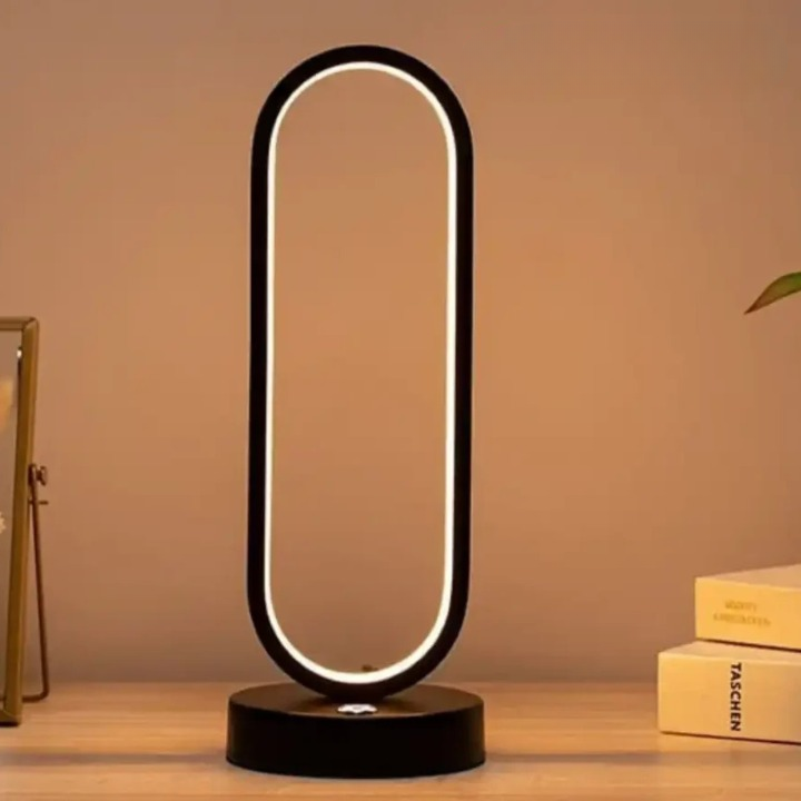 Minimalist Loop LED Table Lamp | Dimmable & Stylish