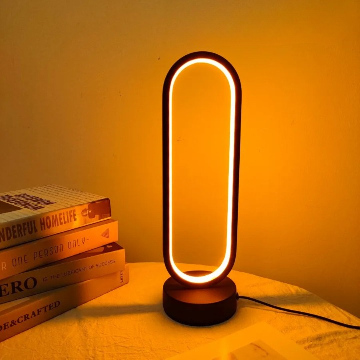 Minimalist Loop LED Table Lamp | Dimmable & Stylish