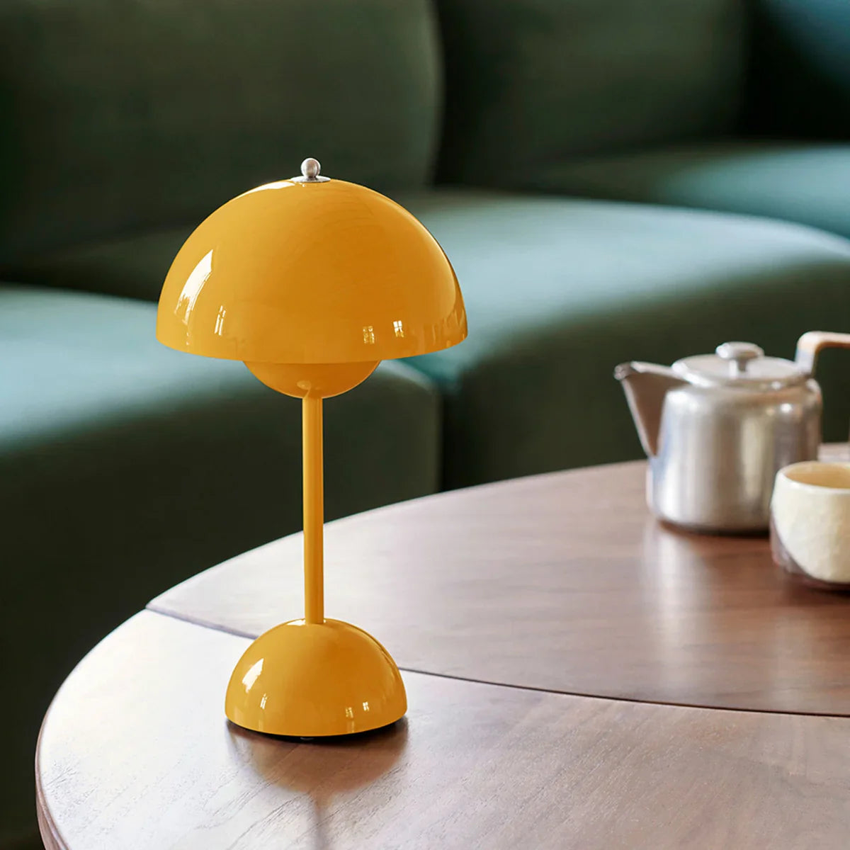 Modern Mushroom Table Lamp – Rechargeable 5W LED with Touch Control