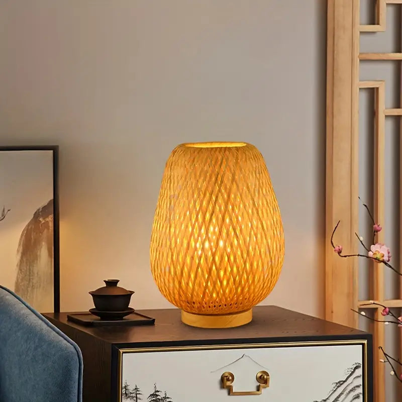 Bamboo Bedside Table Lamp