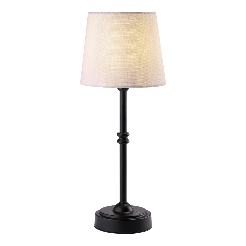 Gold Base Modern Table Lamp with Fabric Shade