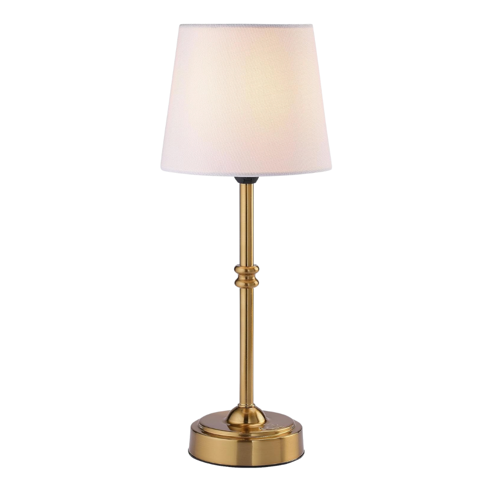 Gold Base Modern Table Lamp with Fabric Shade