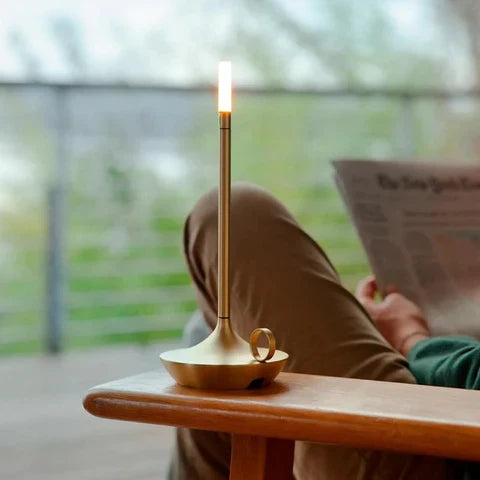 Modern LED Candle Lamp – Rechargeable Ambient Light with Touch Control