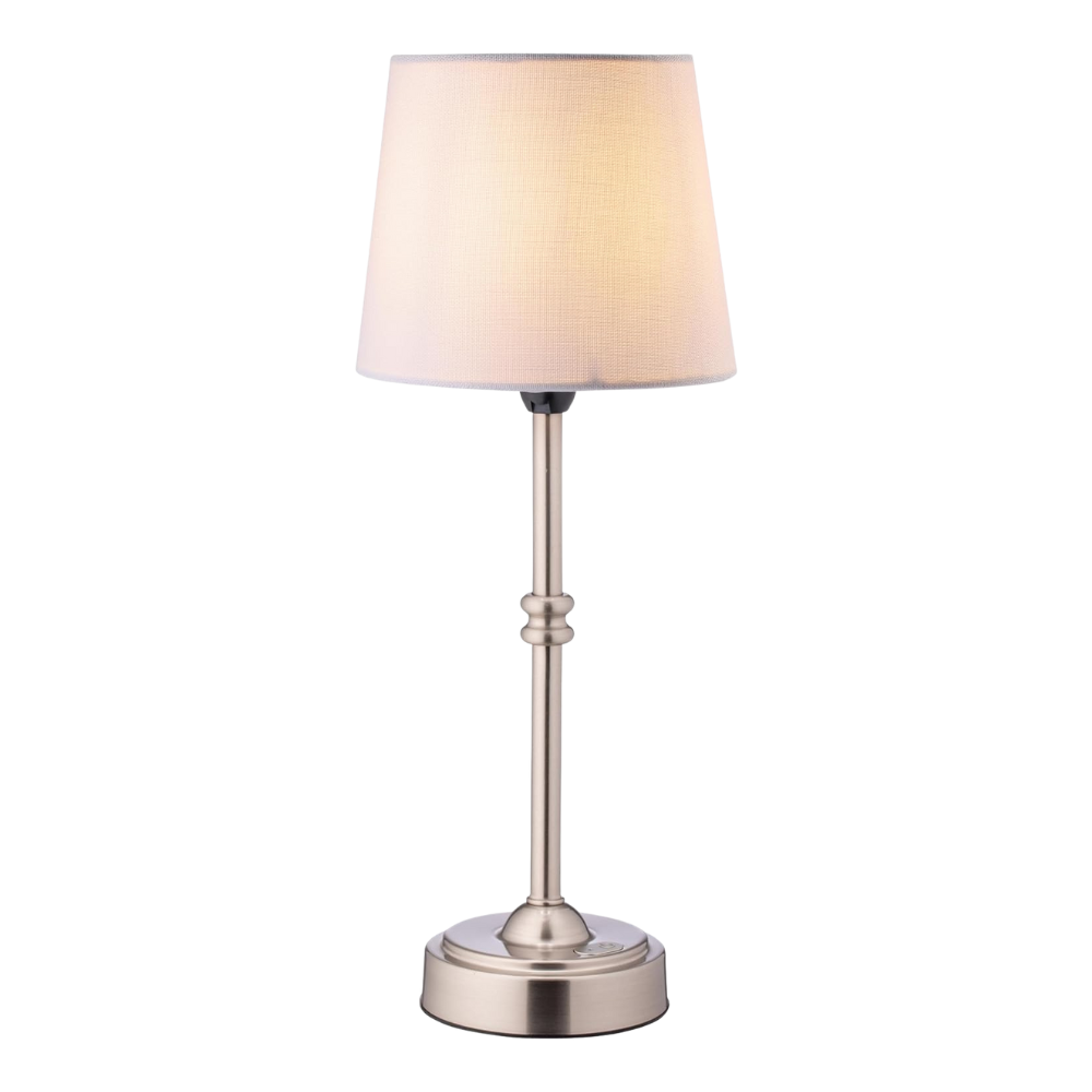 Gold Base Modern Table Lamp with Fabric Shade